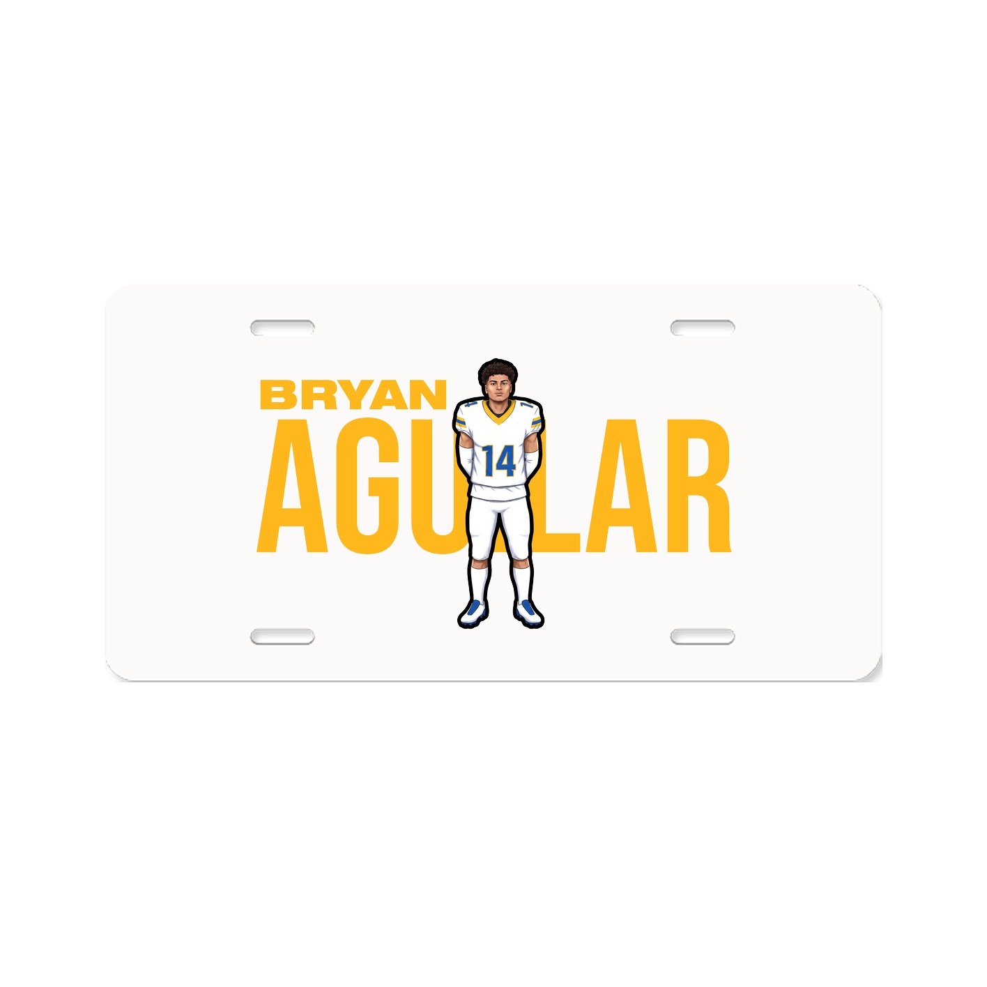 License Plate — Player Name in Classic