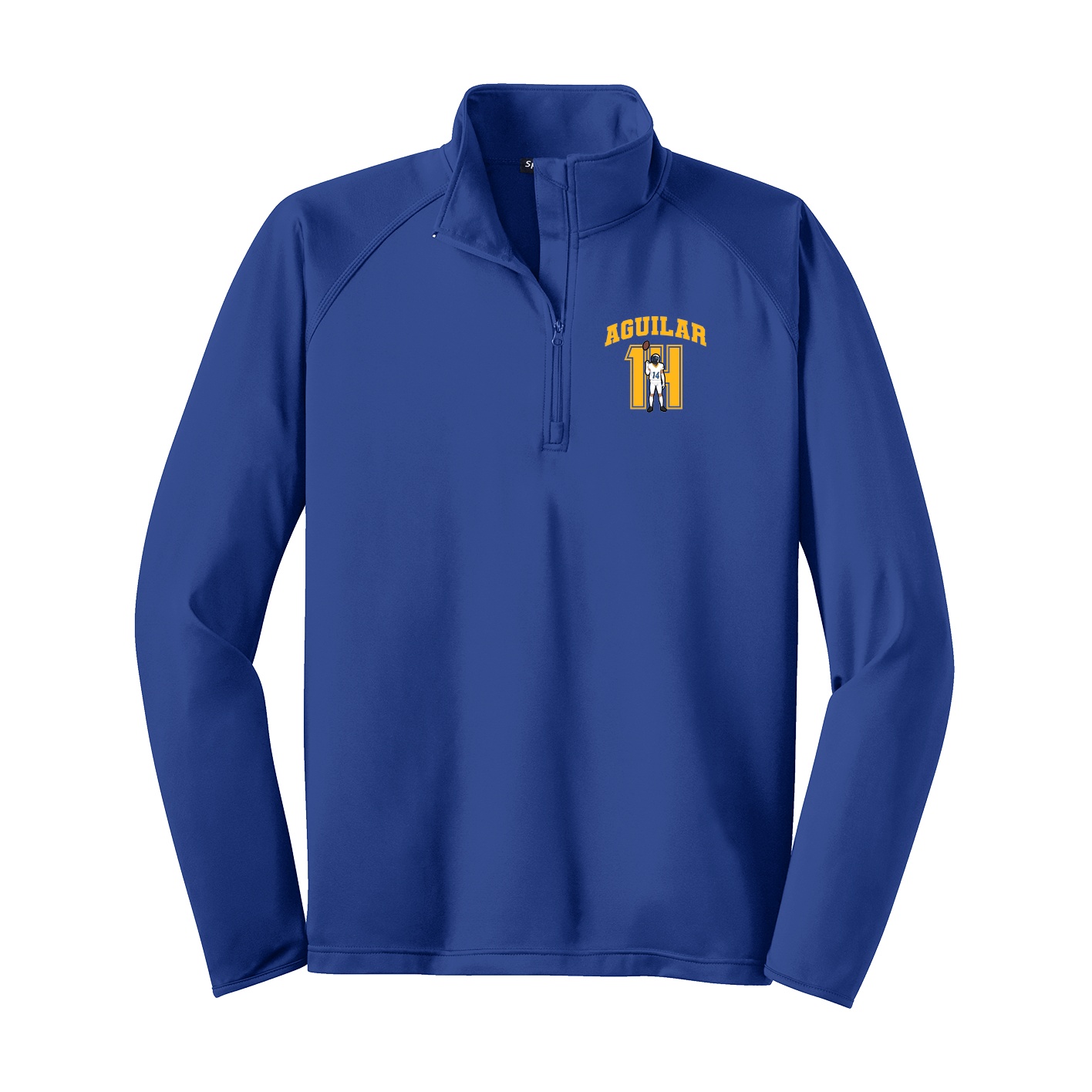 Q-Zip Pullover — Number in Royal