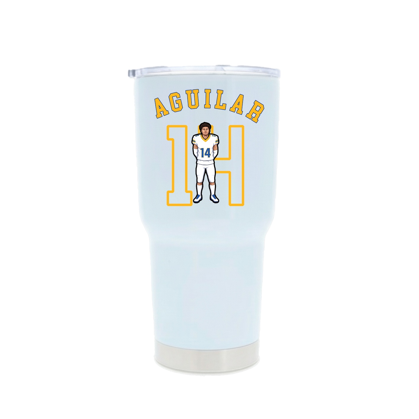30oz Stainless Steel Tumbler — Shirsey Arch in White