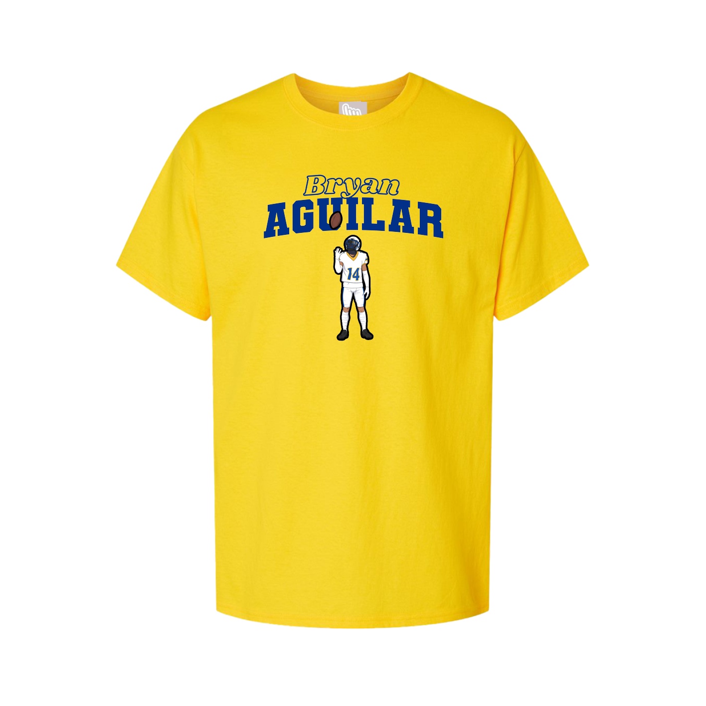 Youth Tee — Name Arch in Gold