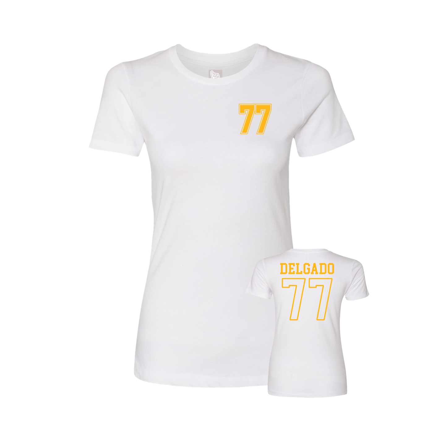 Womens Tee — Chest Back in White