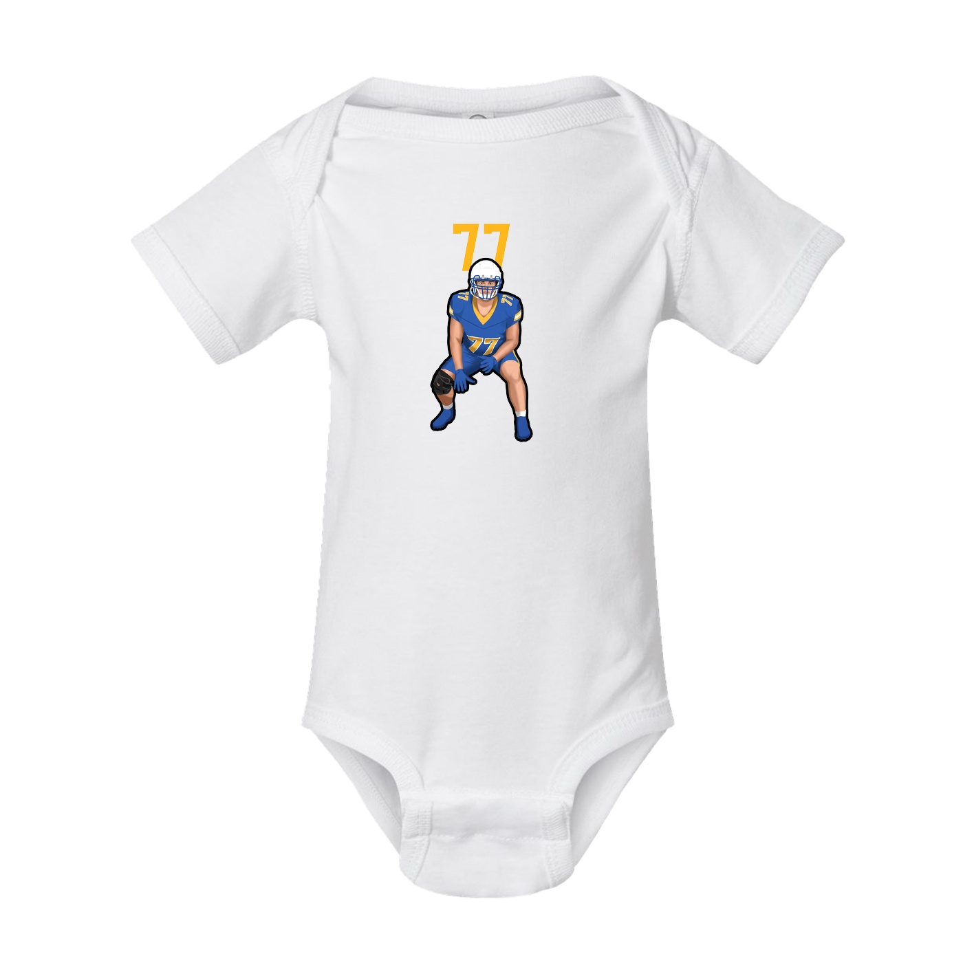 Baby Onesie — Number Top in White