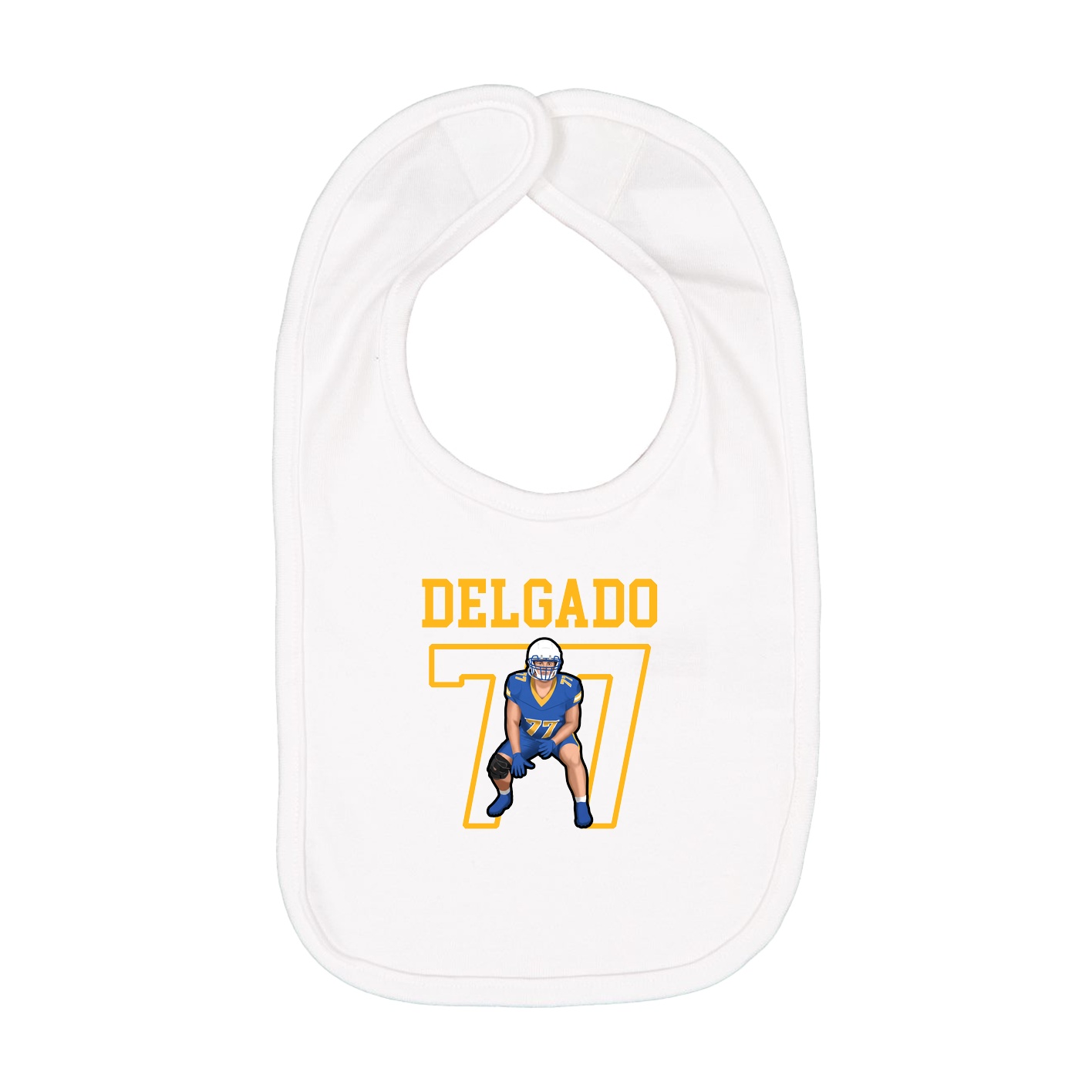 Infant Bib — Shirsey in White