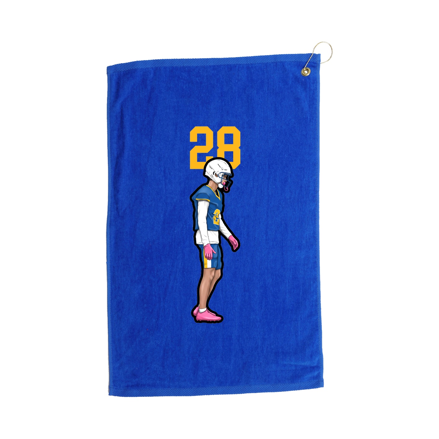 Golf Towel — Number Top in Royal