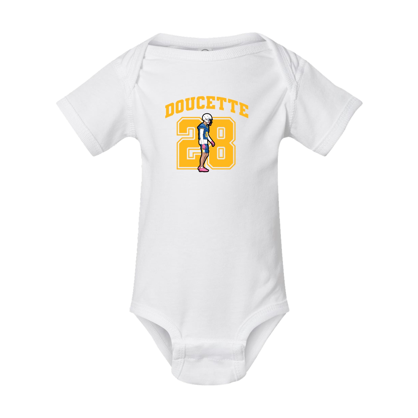 Baby Onesie — Number in White