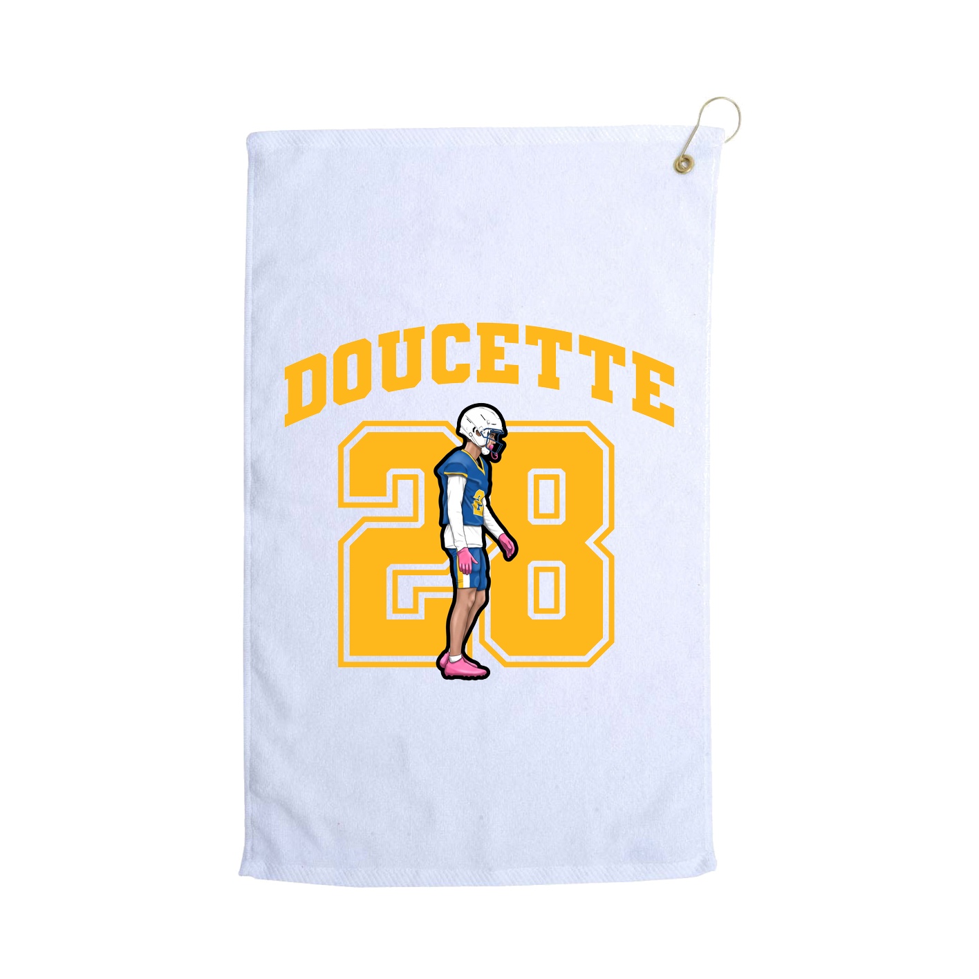 Golf Towel — Number in White