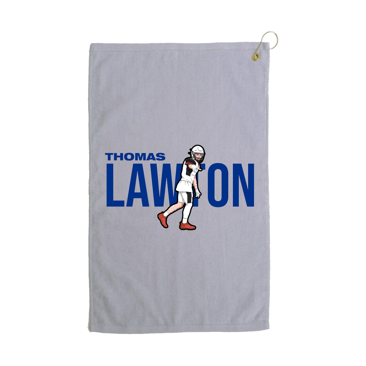 Golf Towel — Player Name in Grey