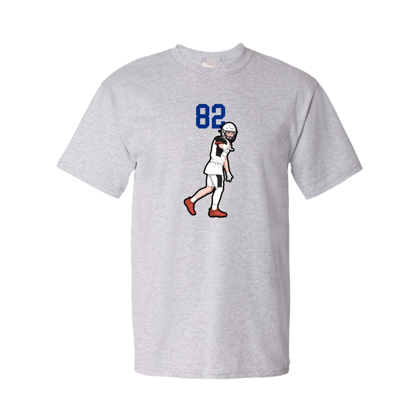 Youth Tee — Number Top in Grey