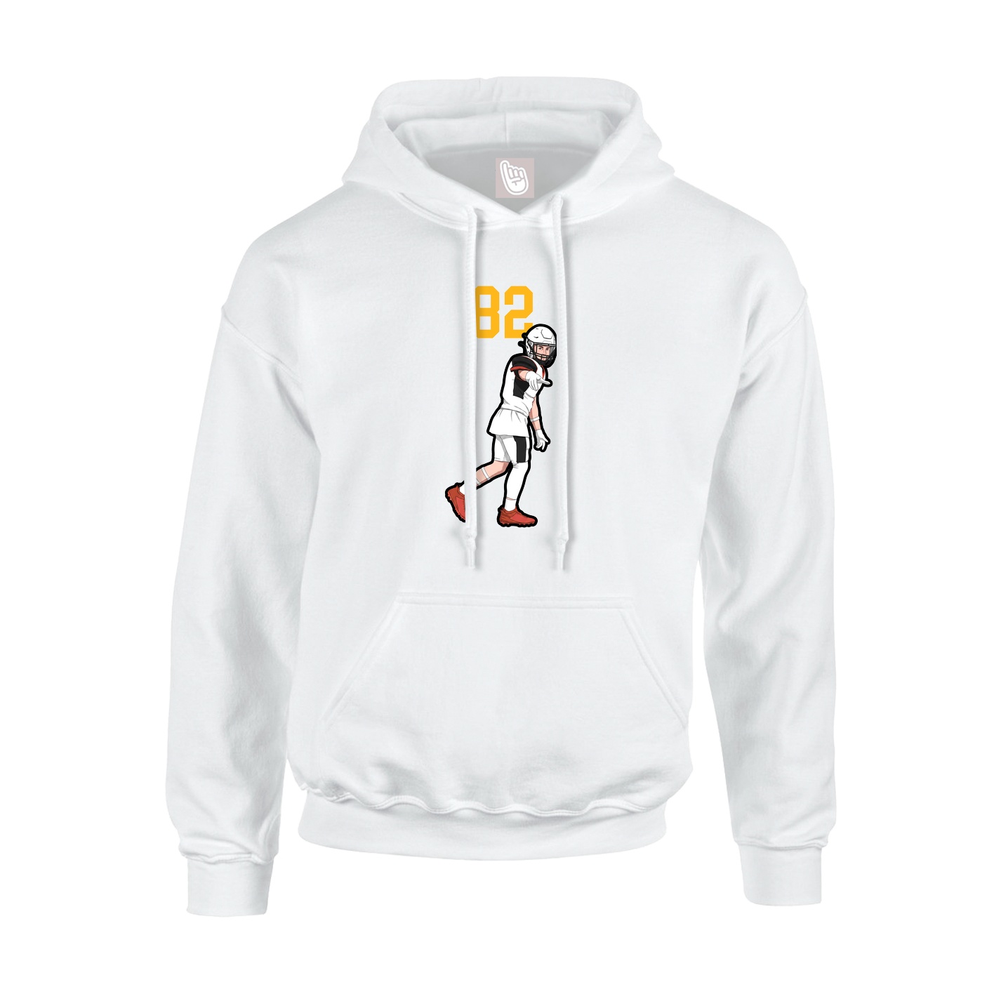 Hoodie — Number Top in White