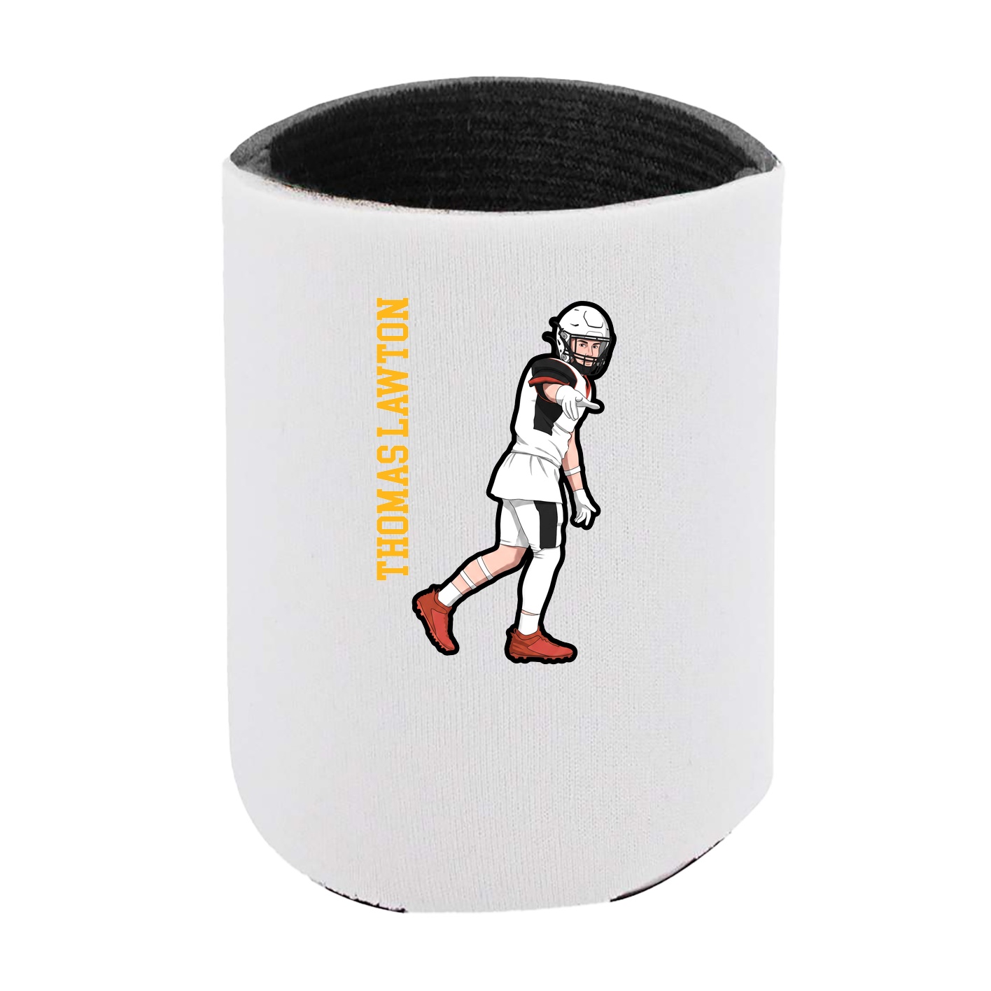 Can Holder — Name Vertical in White
