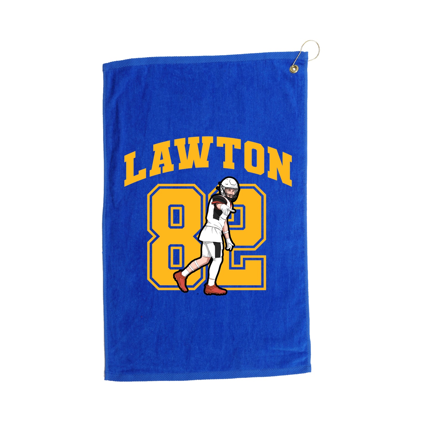 Golf Towel — Number in Royal