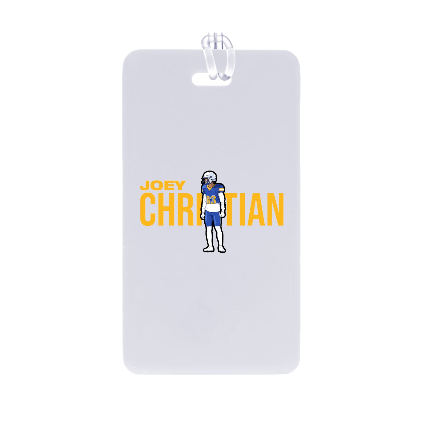 Bag Tag — Player Name in Classic