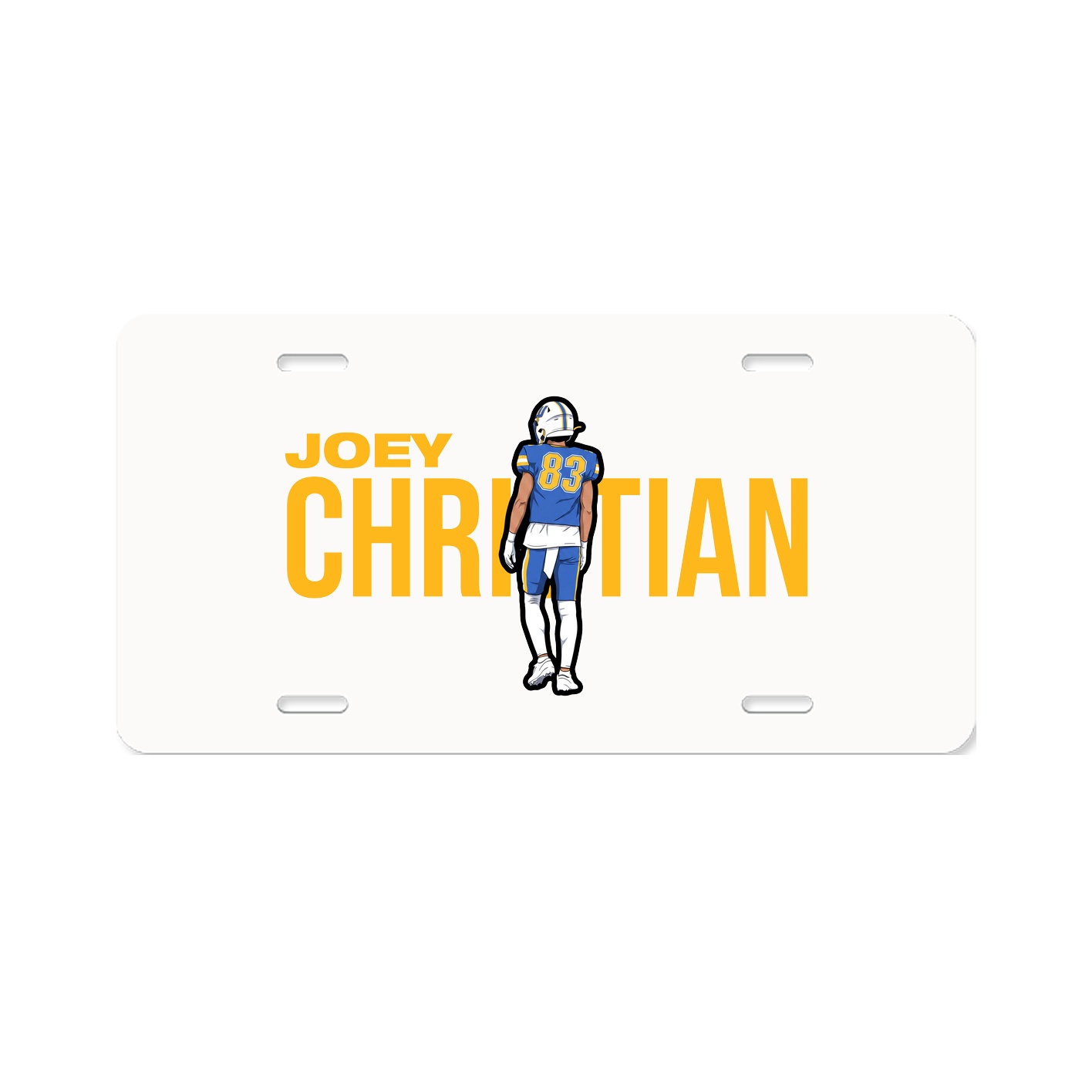 License Plate — Player Name in Classic
