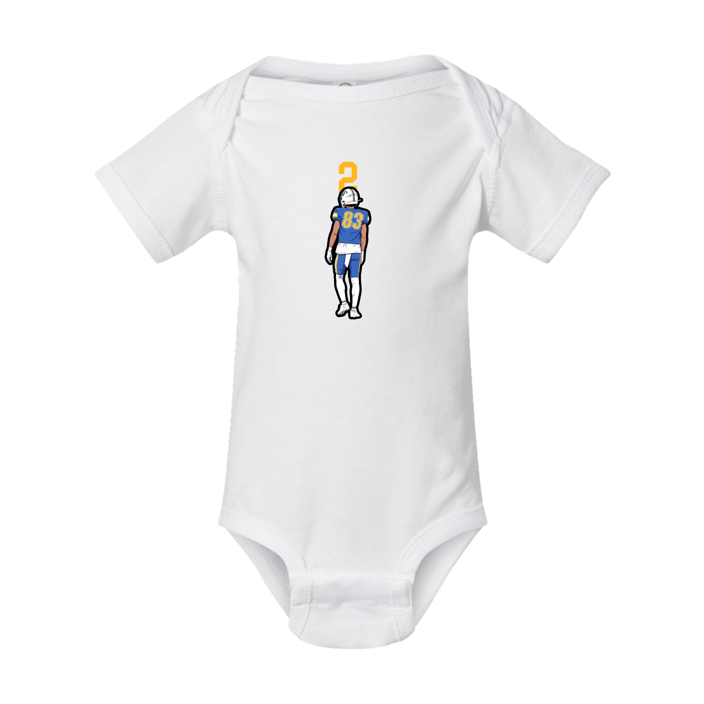 Baby Onesie — Number Top in White