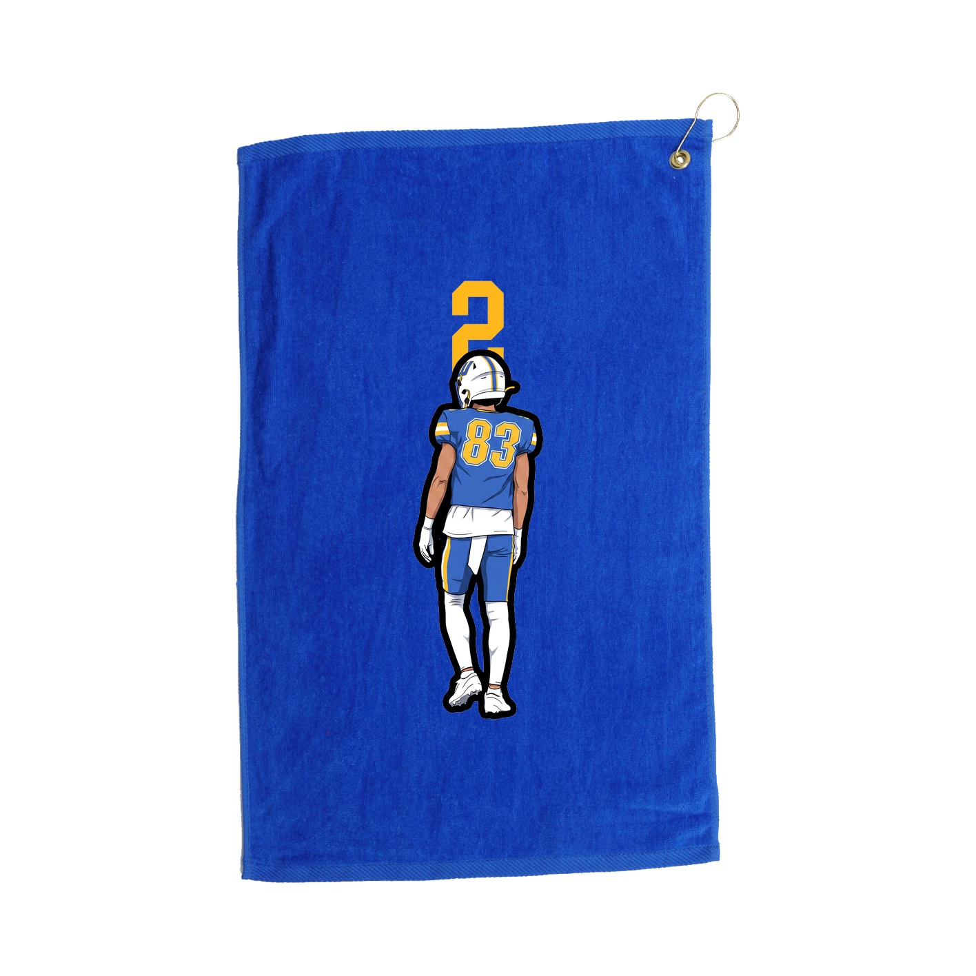 Golf Towel — Number Top in Royal