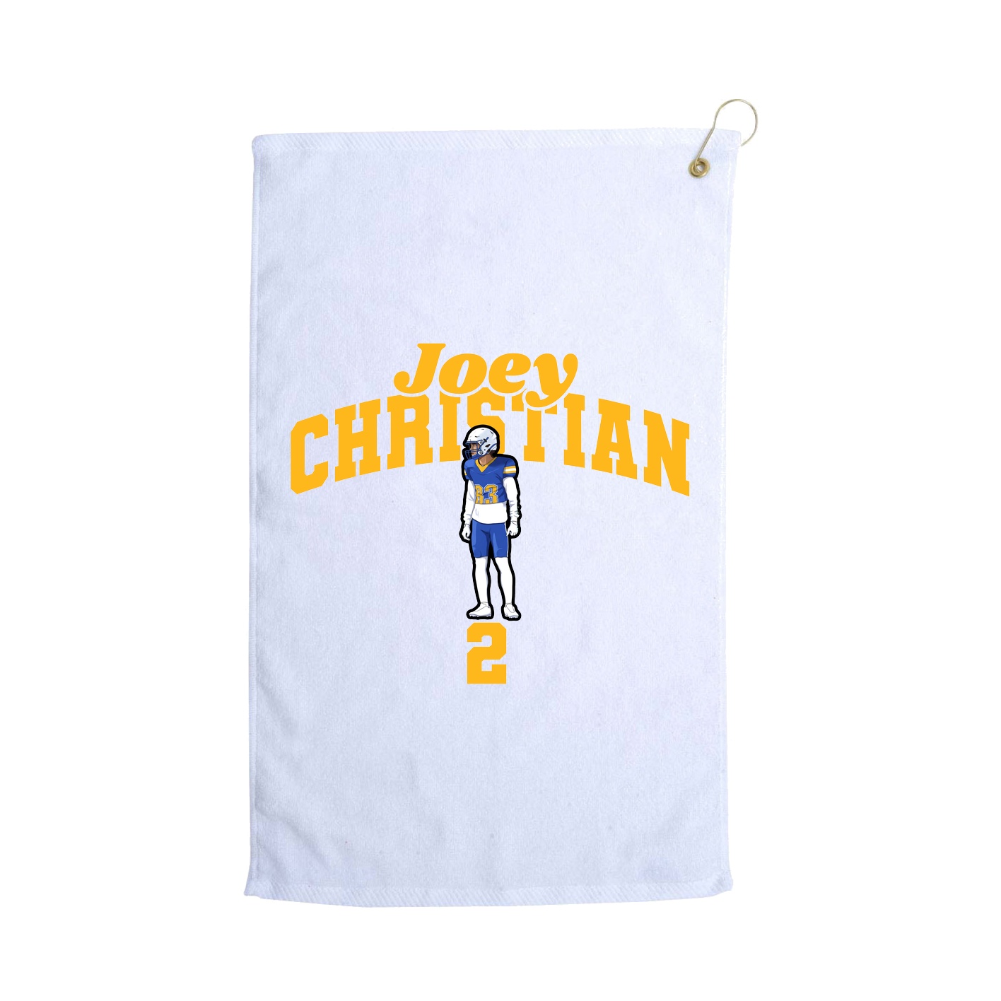 Golf Towel — Signature Arch in White