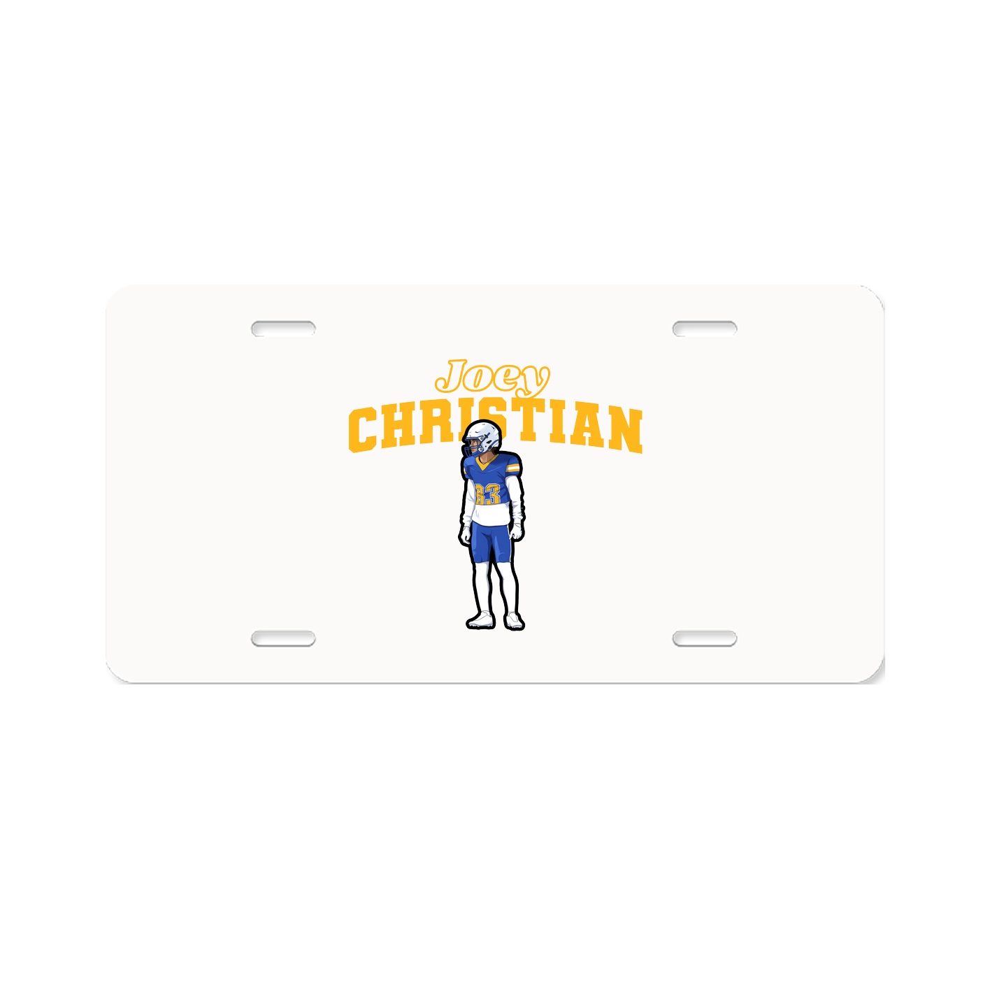 License Plate — Name Arch in Classic
