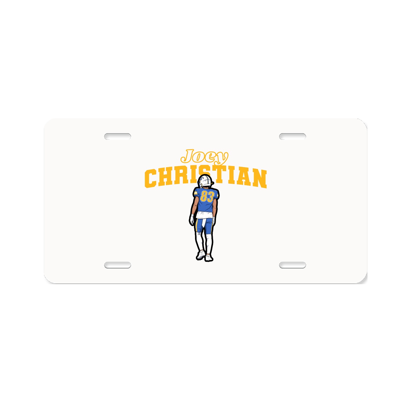 License Plate — Name Arch in Classic