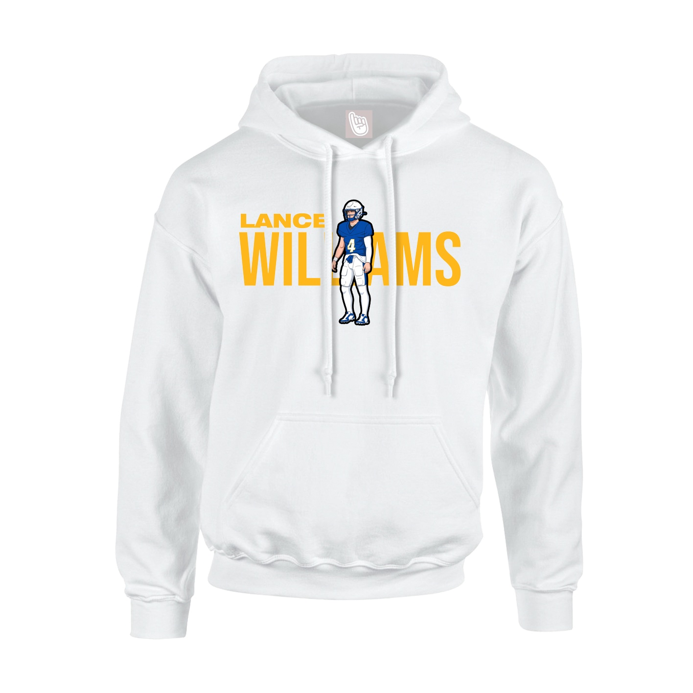 Youth Hoodie — Player Name in White