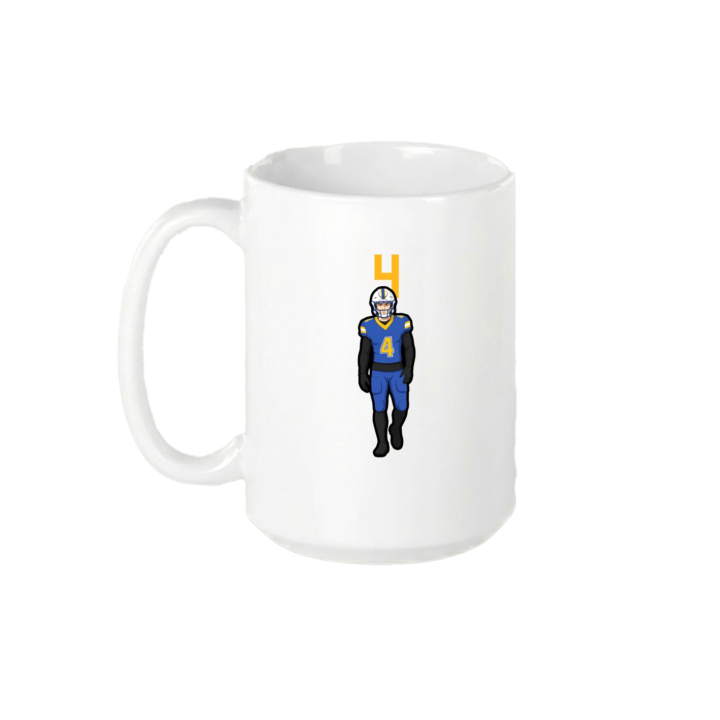 15oz Coffee Mug — Number Top in White