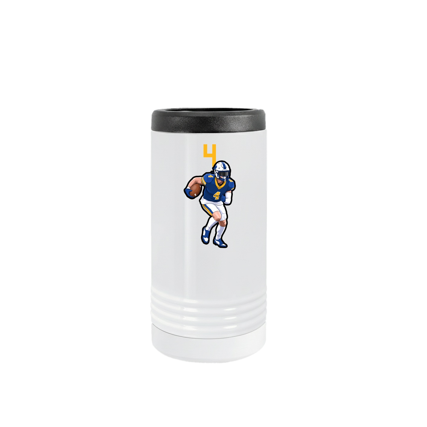 Slim Beverage Holder — Number Top in White