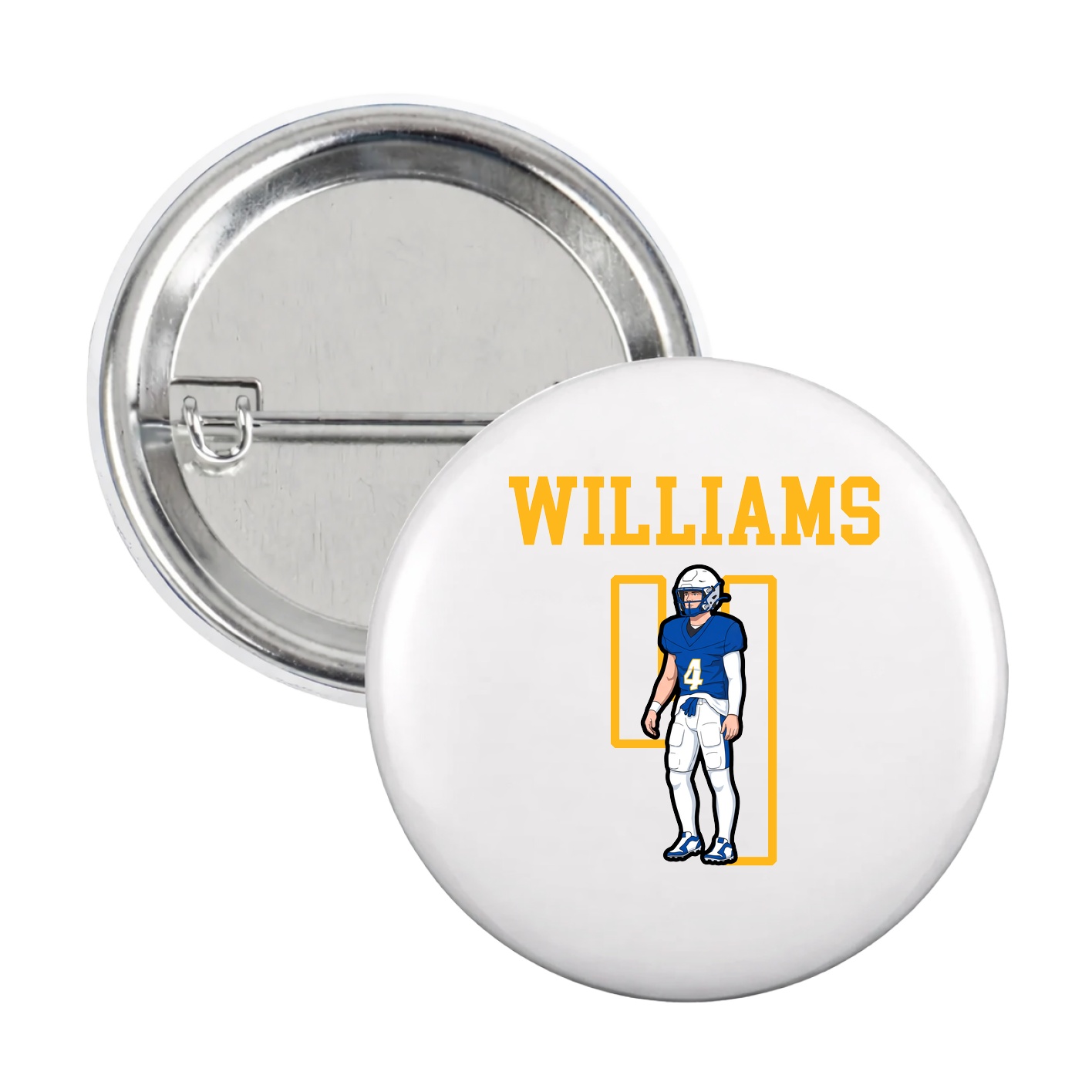 Game Day Button — Shirsey in White