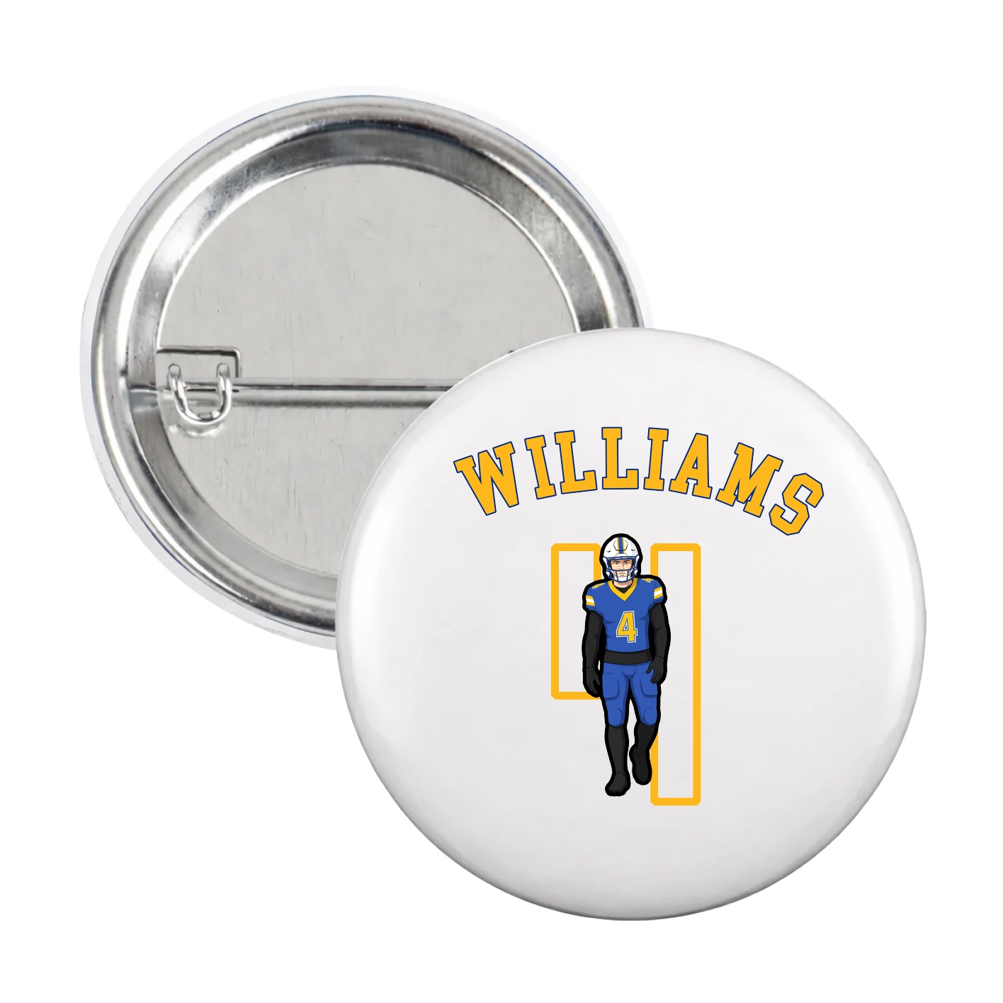 Game Day Button — Shirsey Arch in White