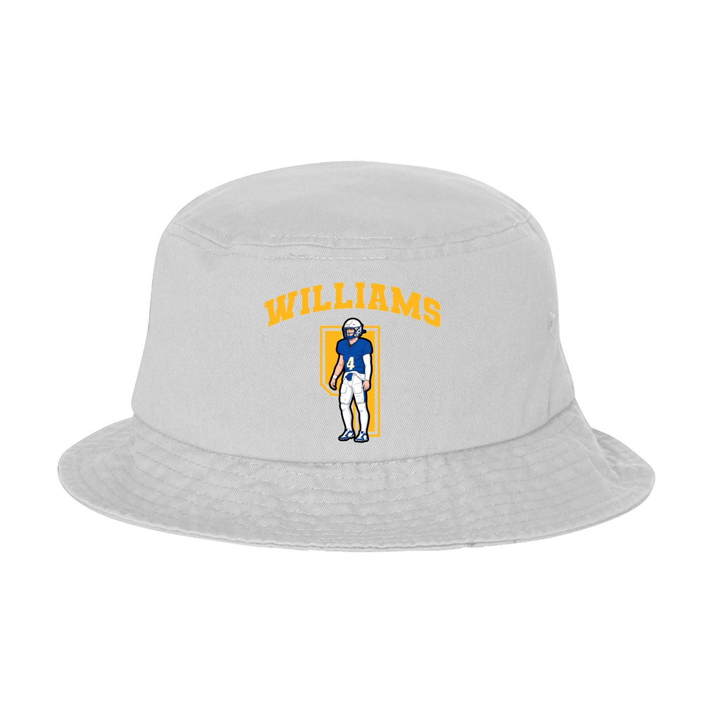 Bucket Cap — Number in White