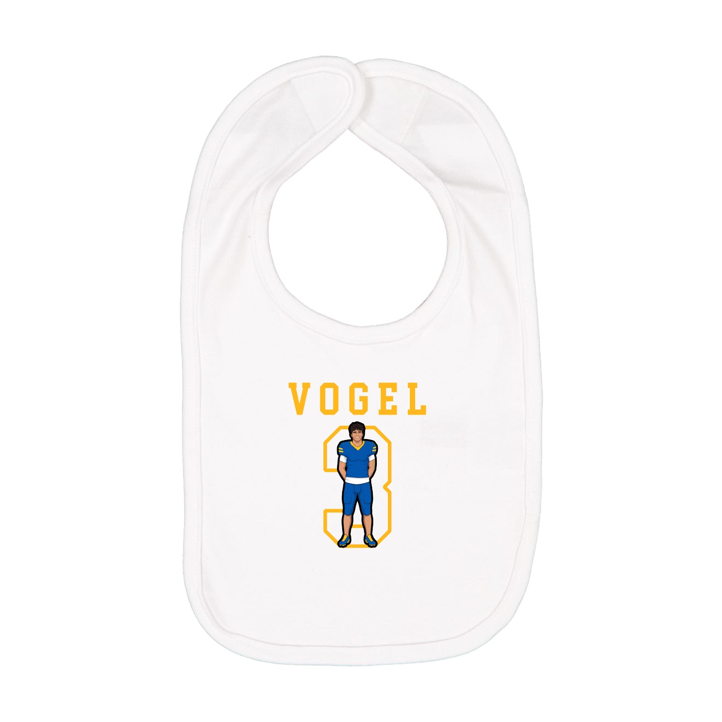 Infant Bib — Shirsey in White