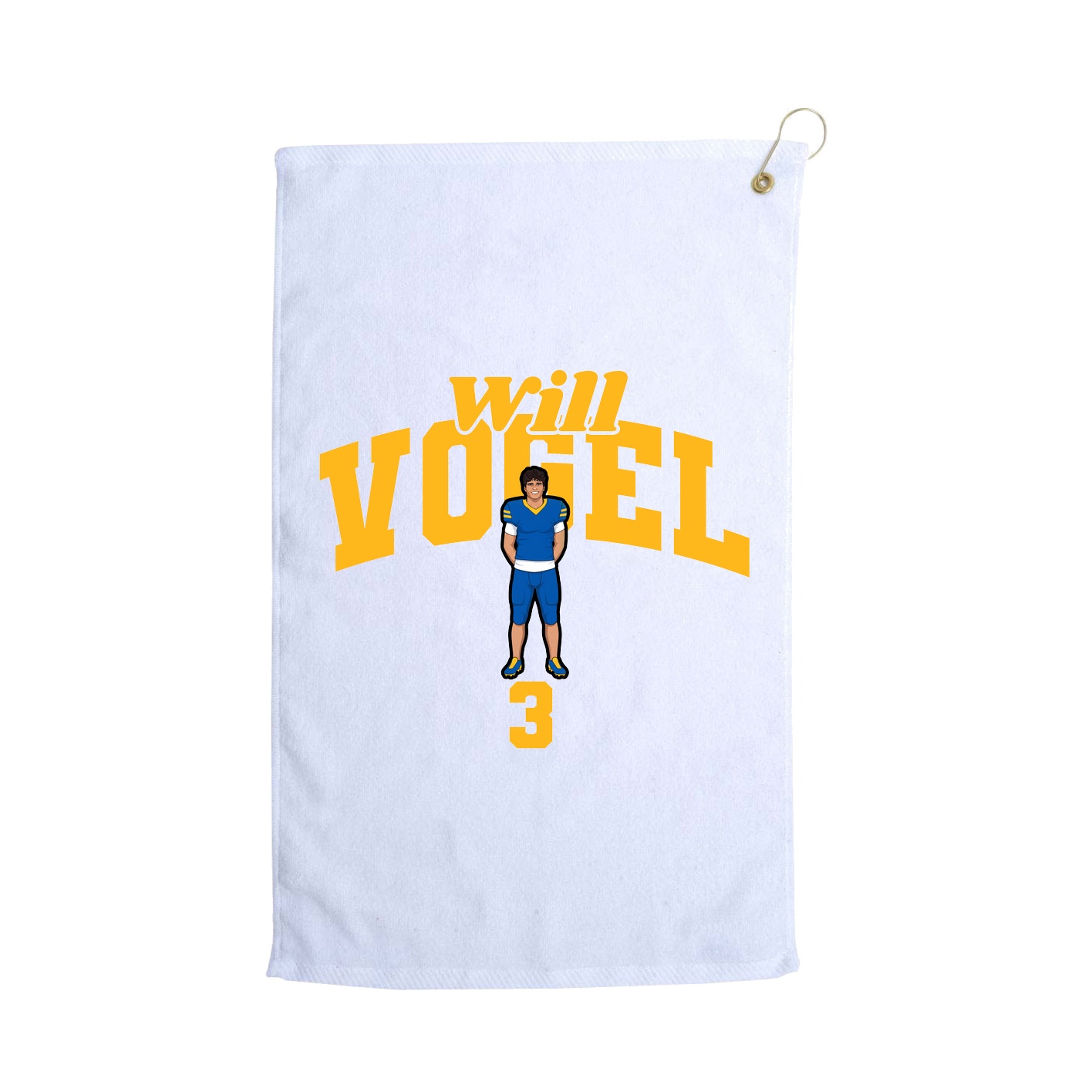 Golf Towel — Signature Arch in White