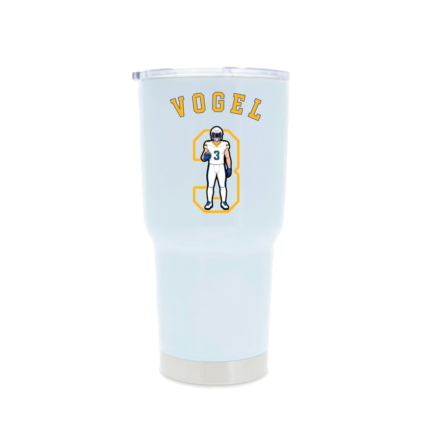30oz Stainless Steel Tumbler — Shirsey Arch in White