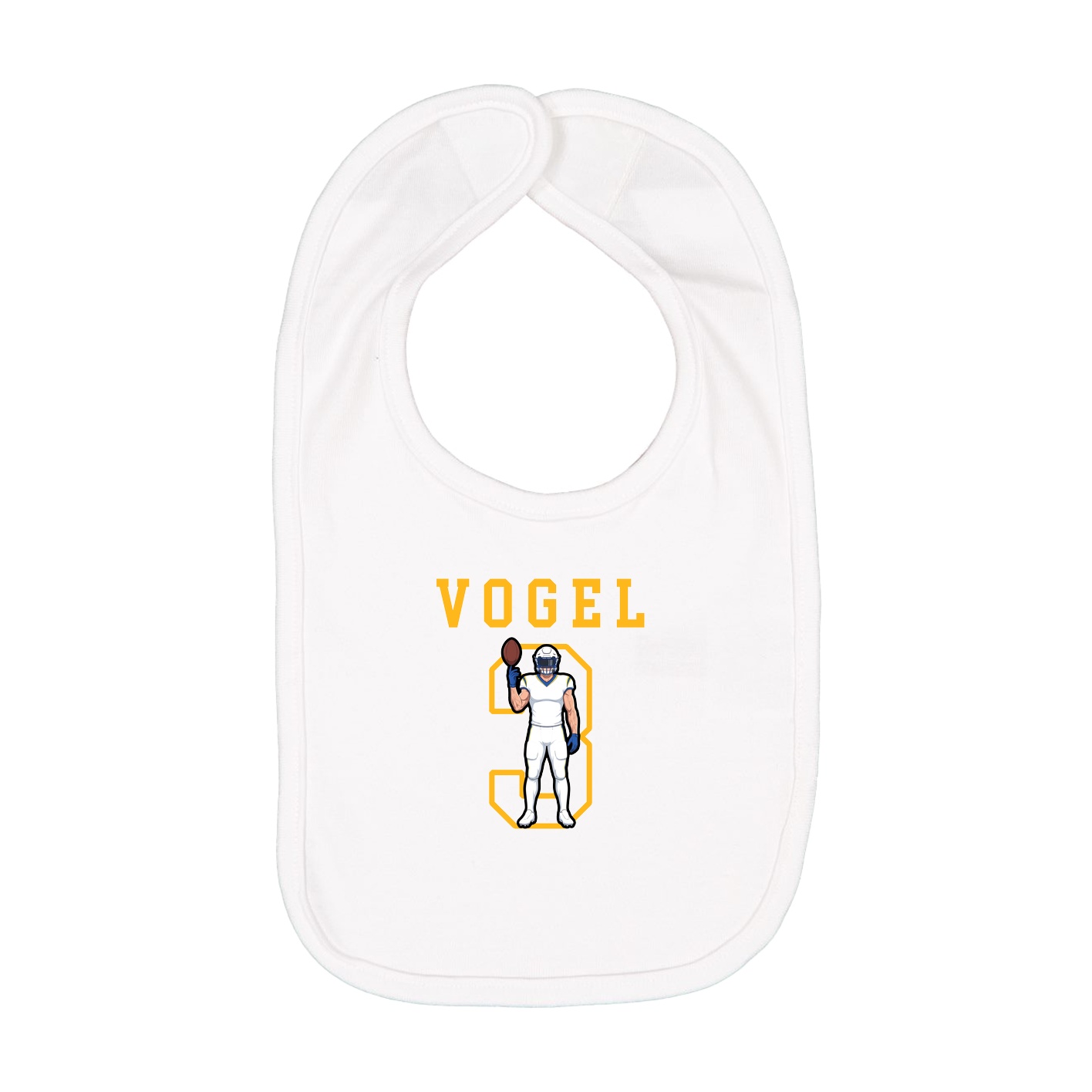 Infant Bib — Shirsey in White