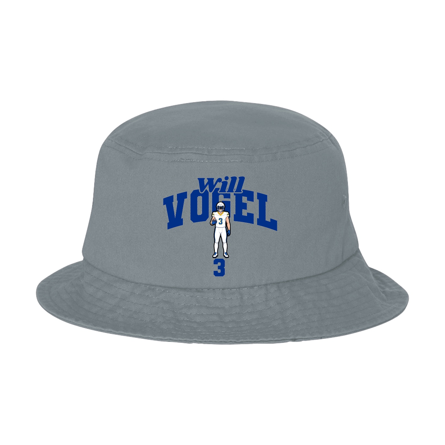 Bucket Cap — Signature Arch in Grey