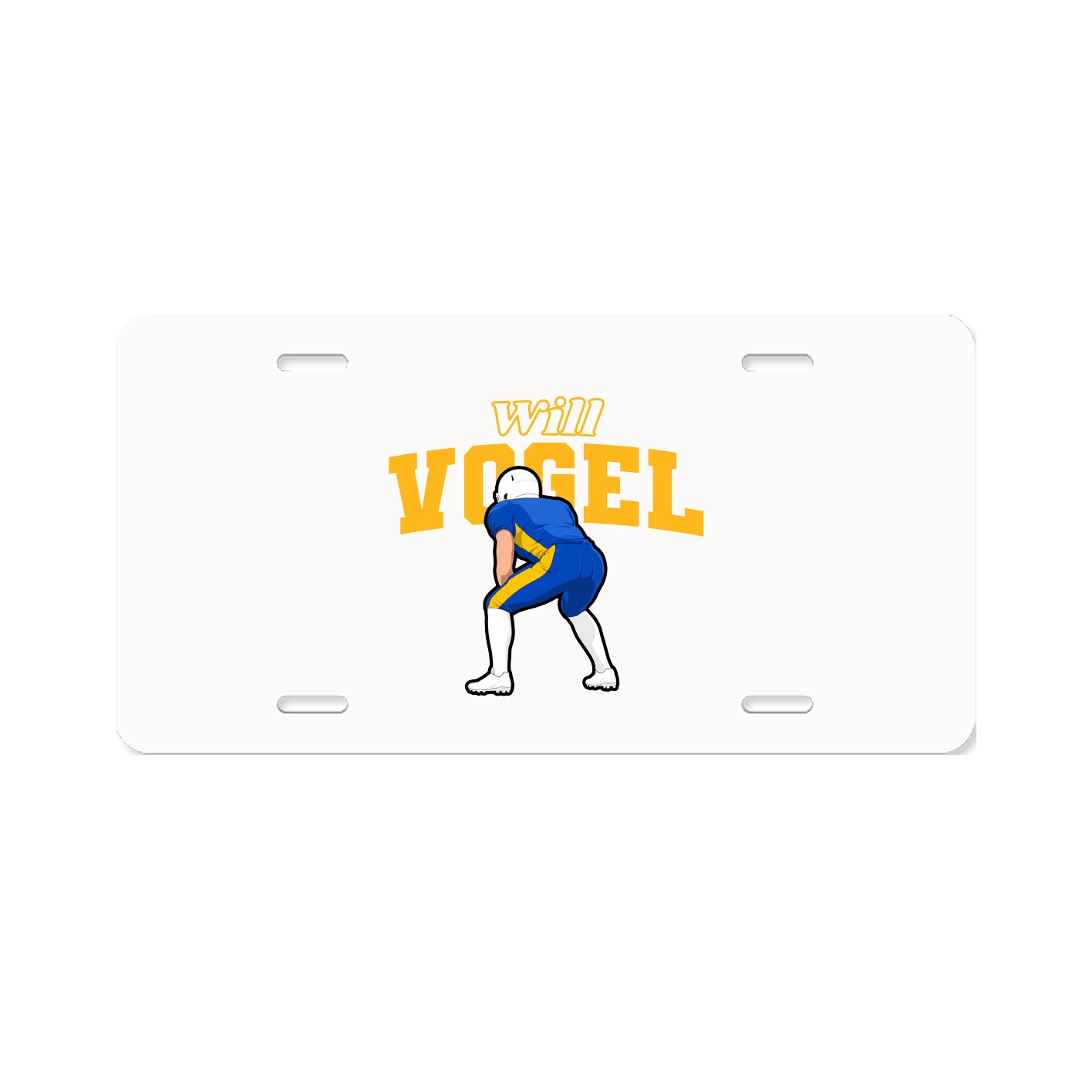 License Plate — Name Arch in Classic