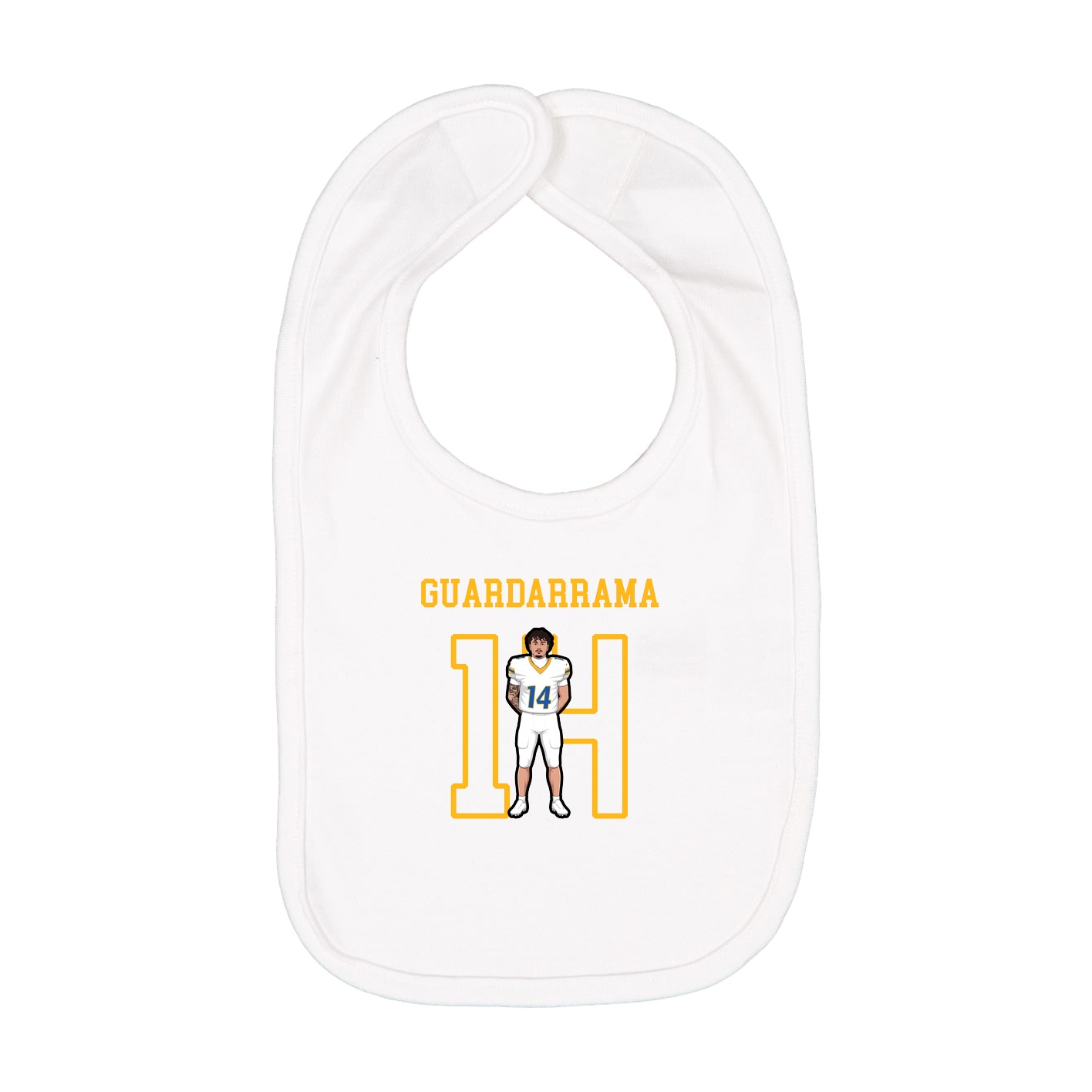 Infant Bib — Shirsey in White