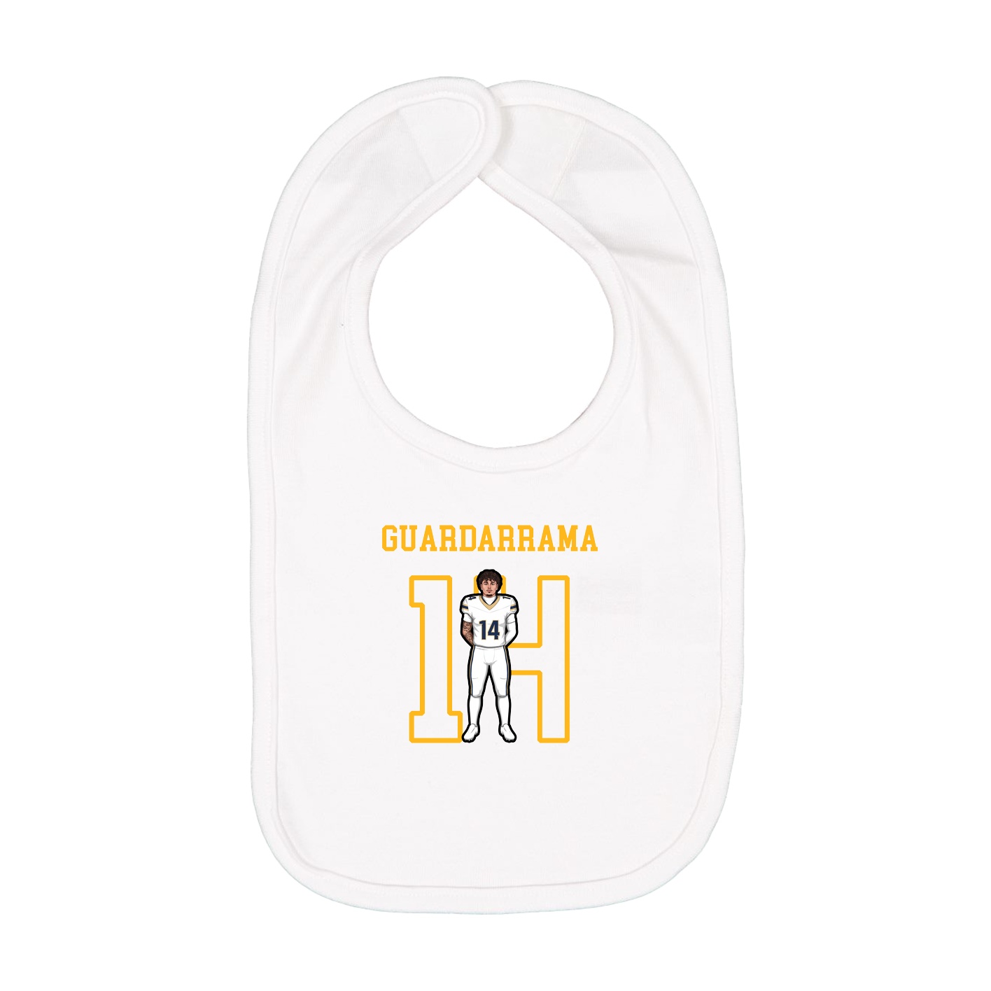 Infant Bib — Shirsey in White