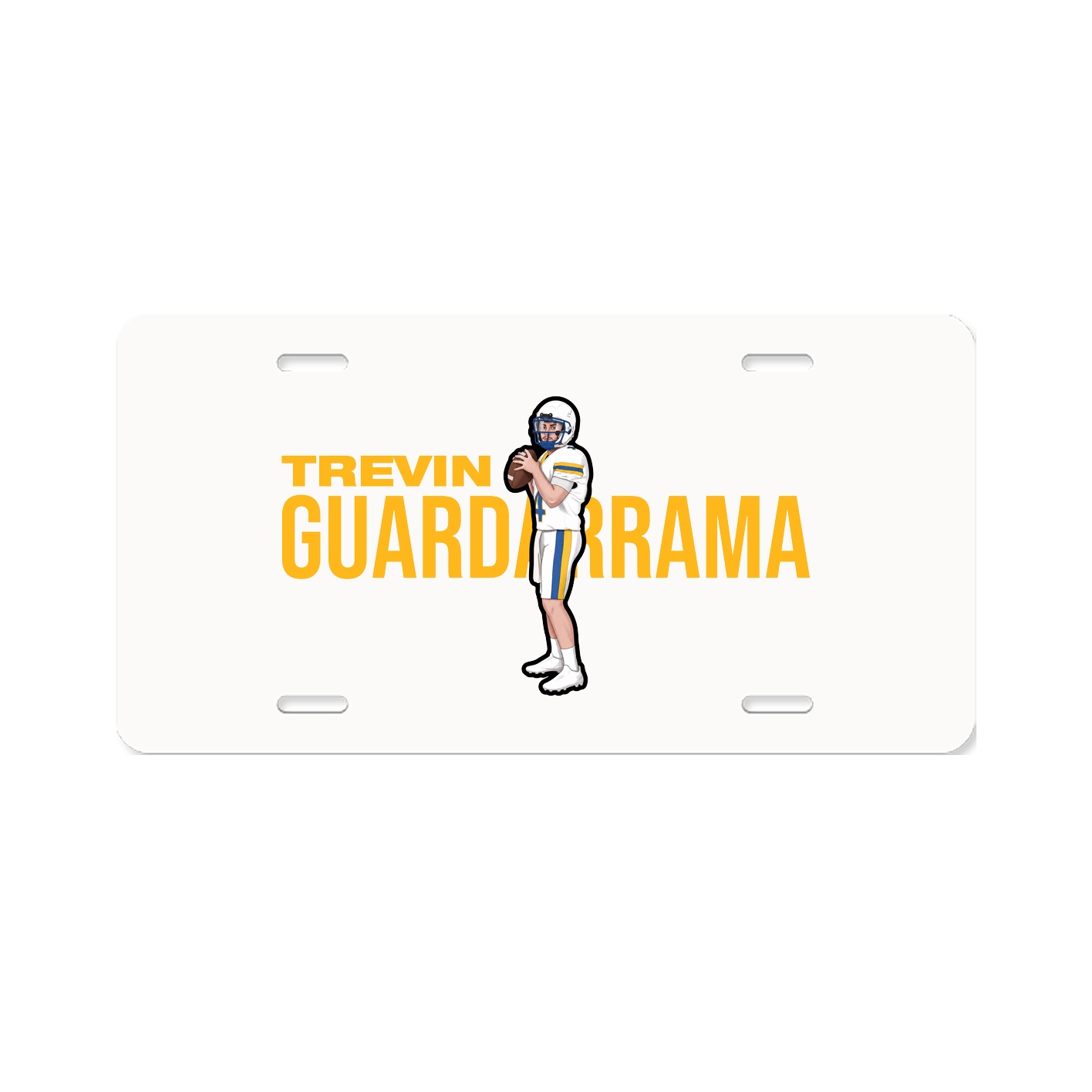 License Plate — Player Name in Classic