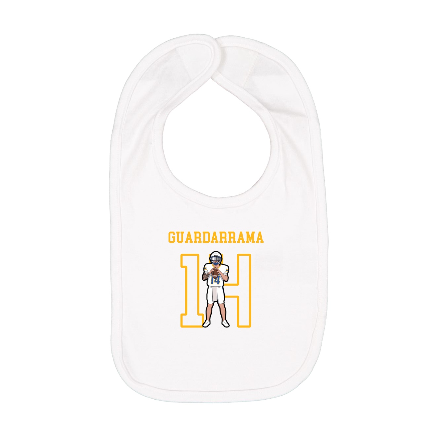 Infant Bib — Shirsey in White