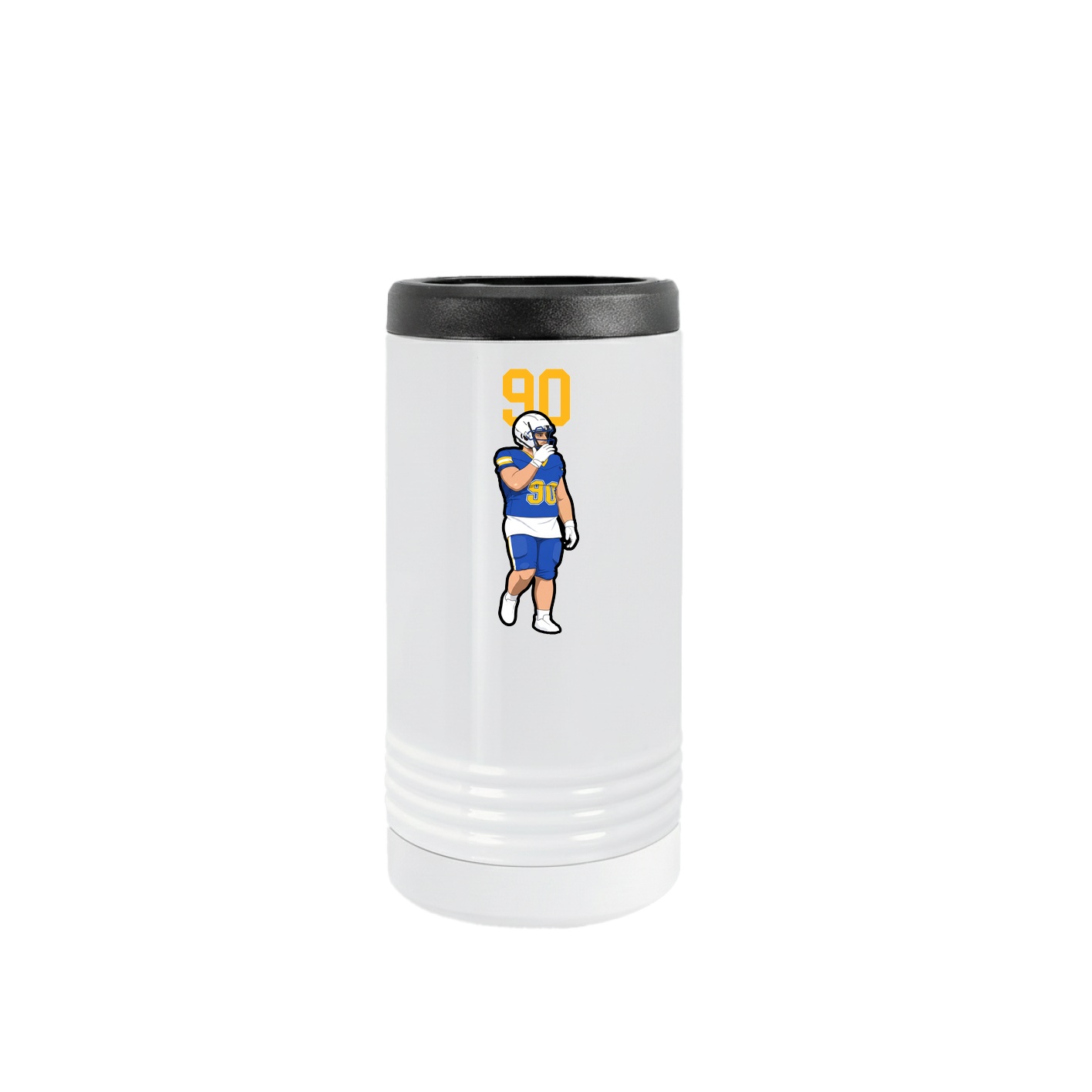Slim Beverage Holder — Number Top in White