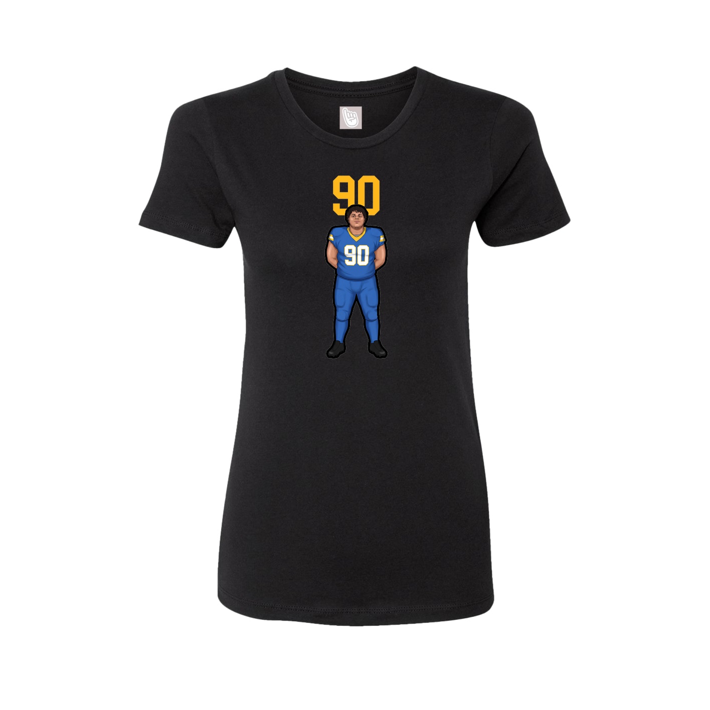 Womens Tee — Number Top in Black