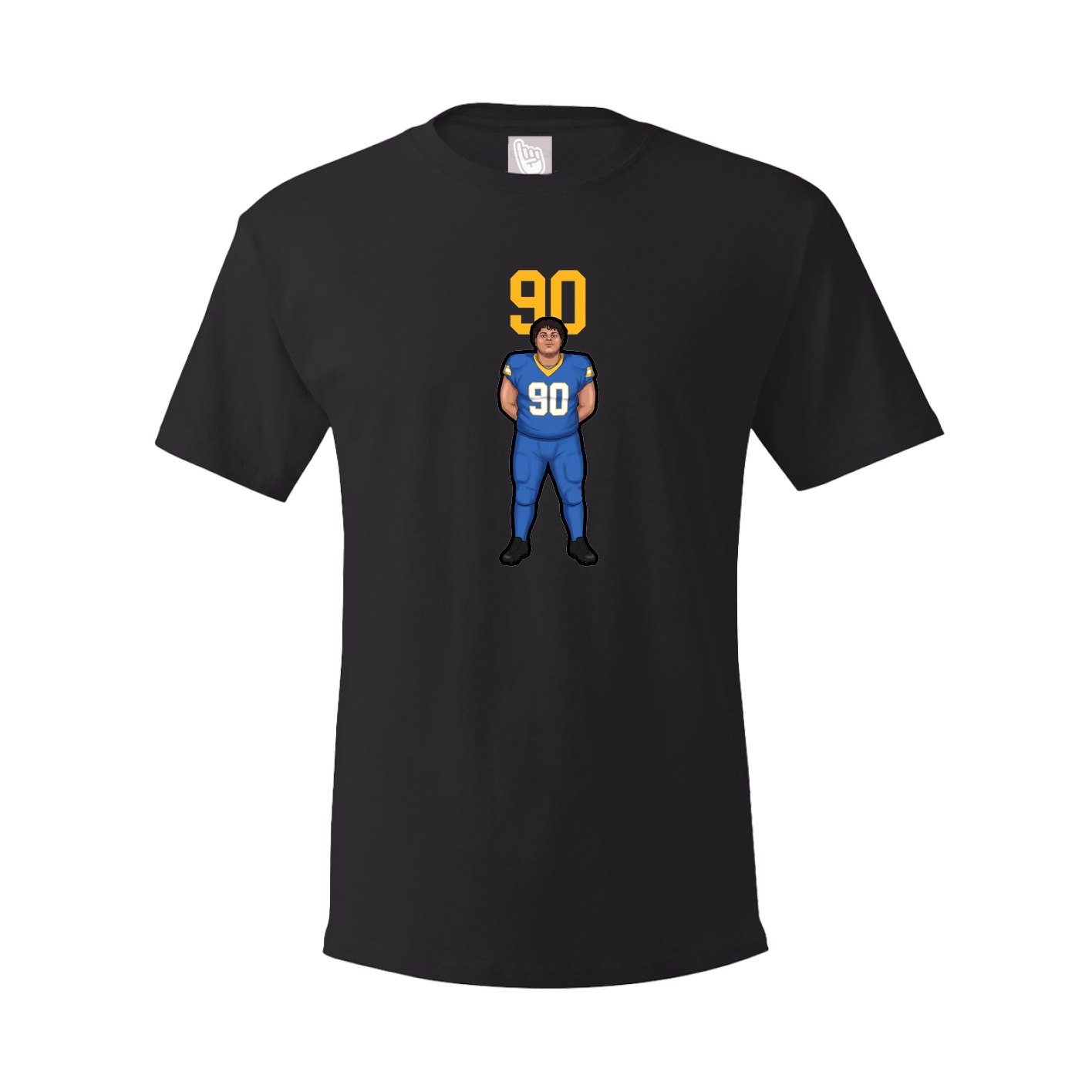 Youth Tee — Number Top in Black