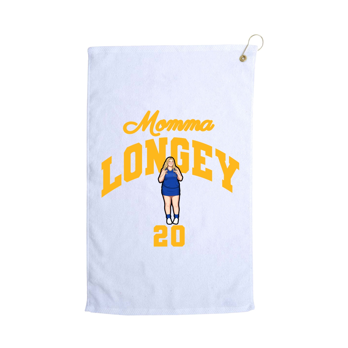Golf Towel — Mothers Day Arch in White