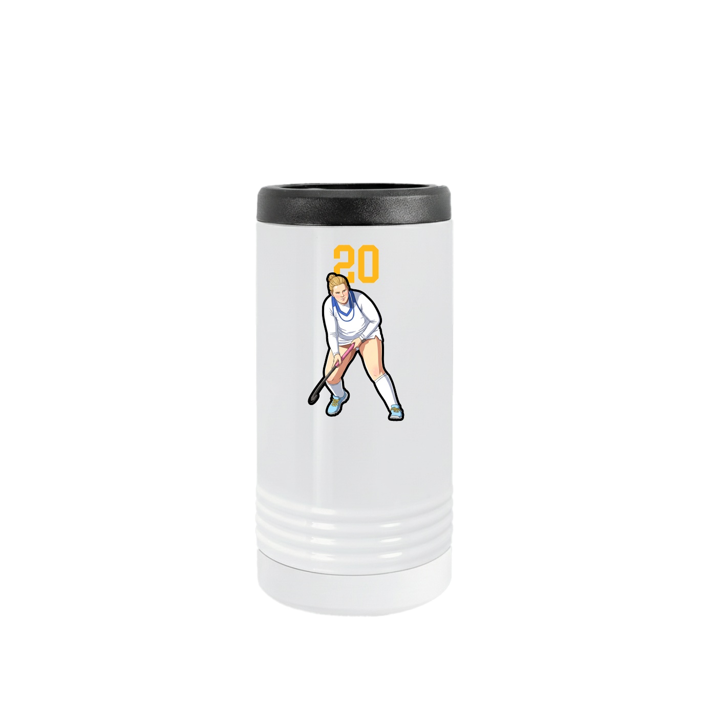 Slim Beverage Holder — Number Top in White