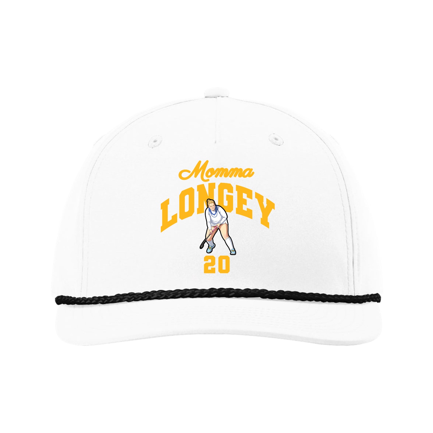 Five-Panel Classic Rope Cap — Mothers Day Arch in White