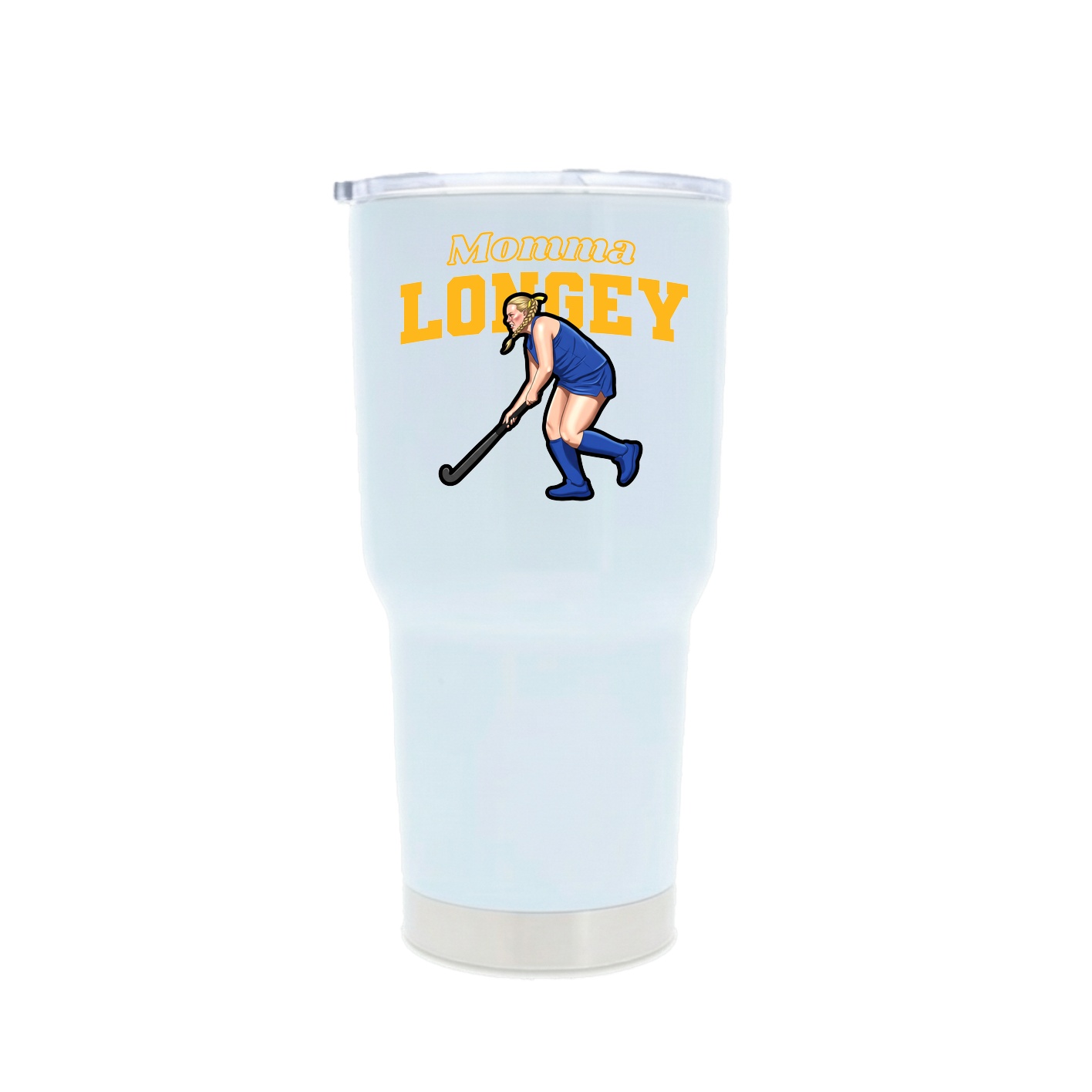 30oz Stainless Steel Tumbler — Mothers Day Block in White