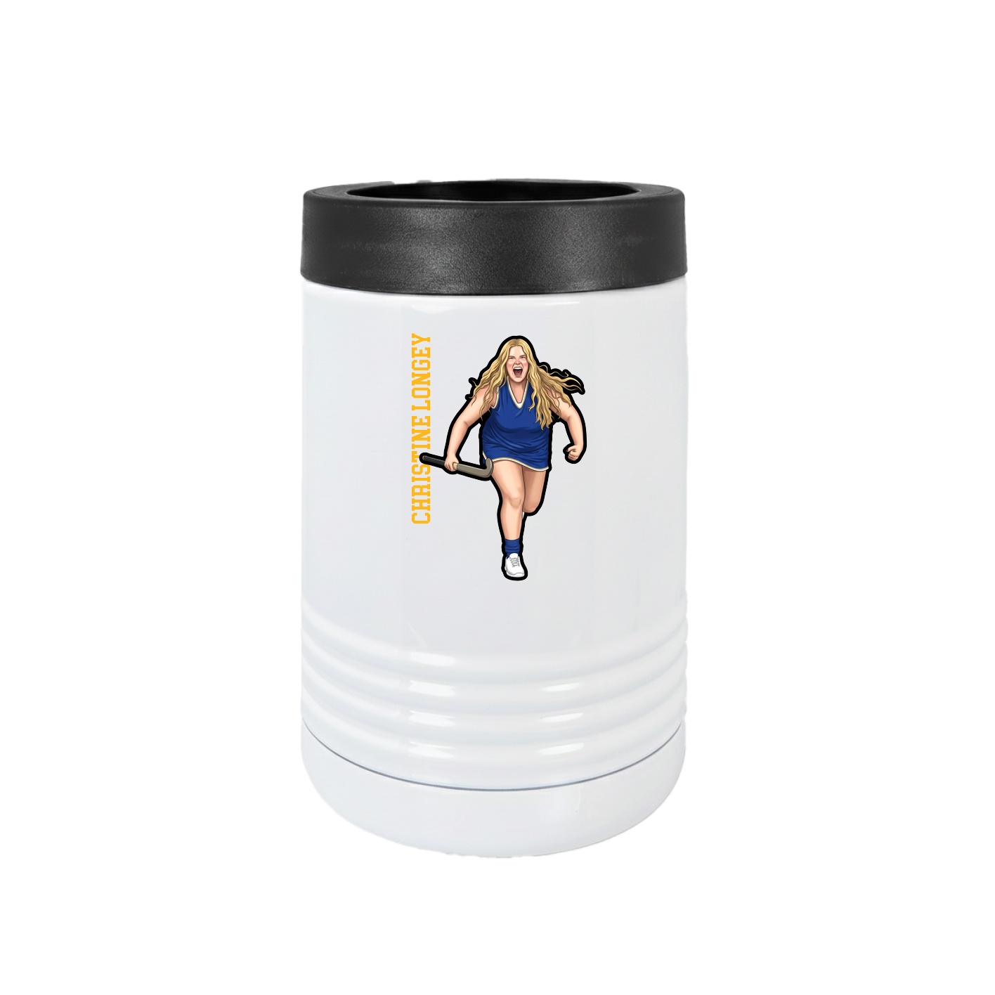Beverage Holder — Name Vertical in White