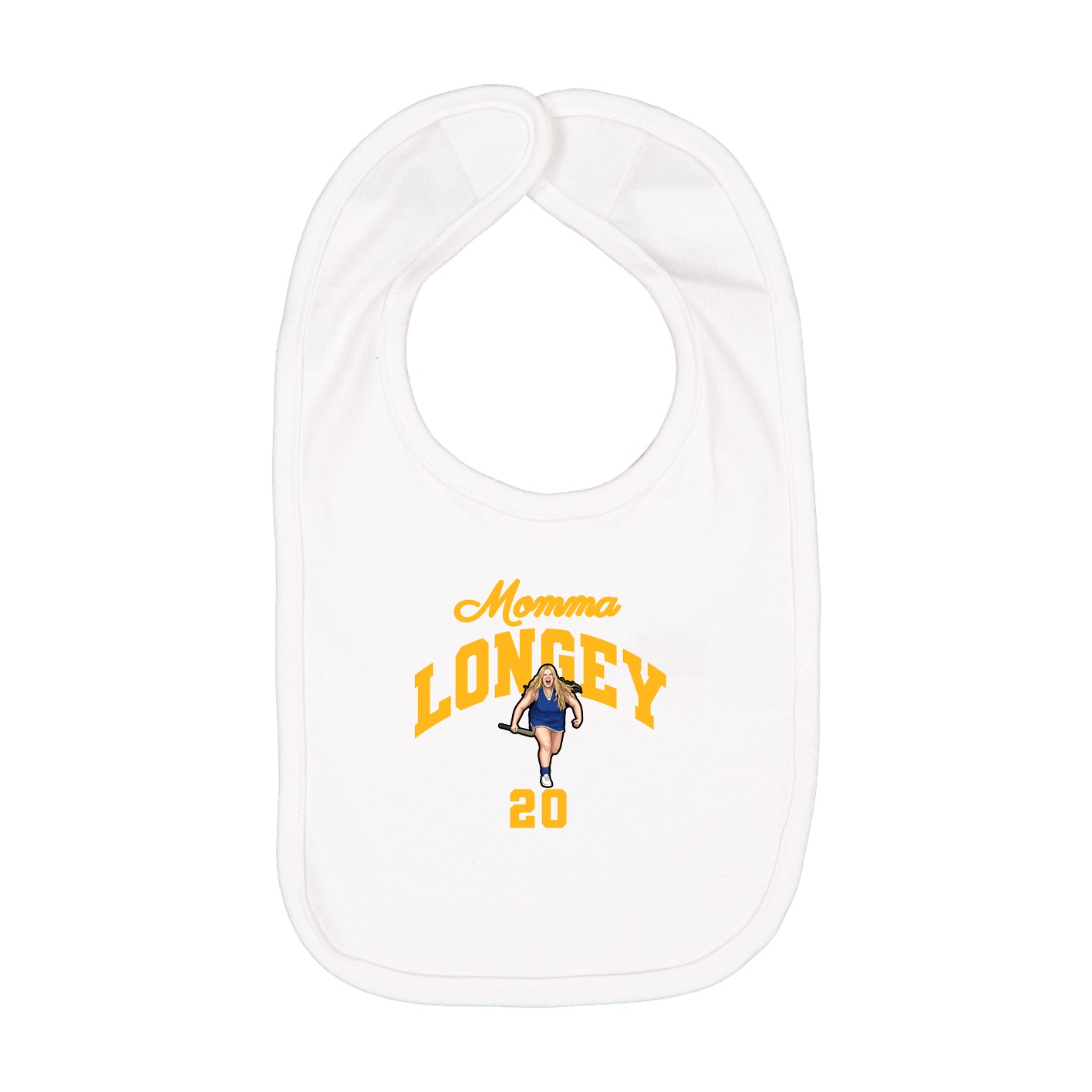 Infant Bib — Mothers Day Arch in White