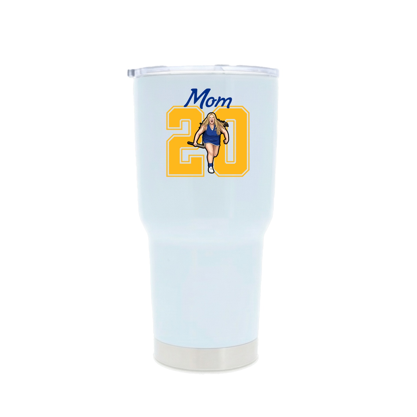 30oz Stainless Steel Tumbler — Mothers Day Shirsey in White