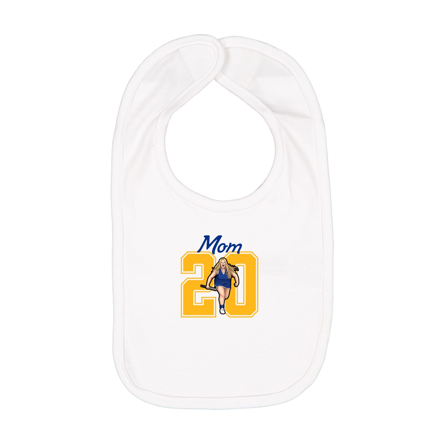 Infant Bib — Mothers Day Shirsey in White