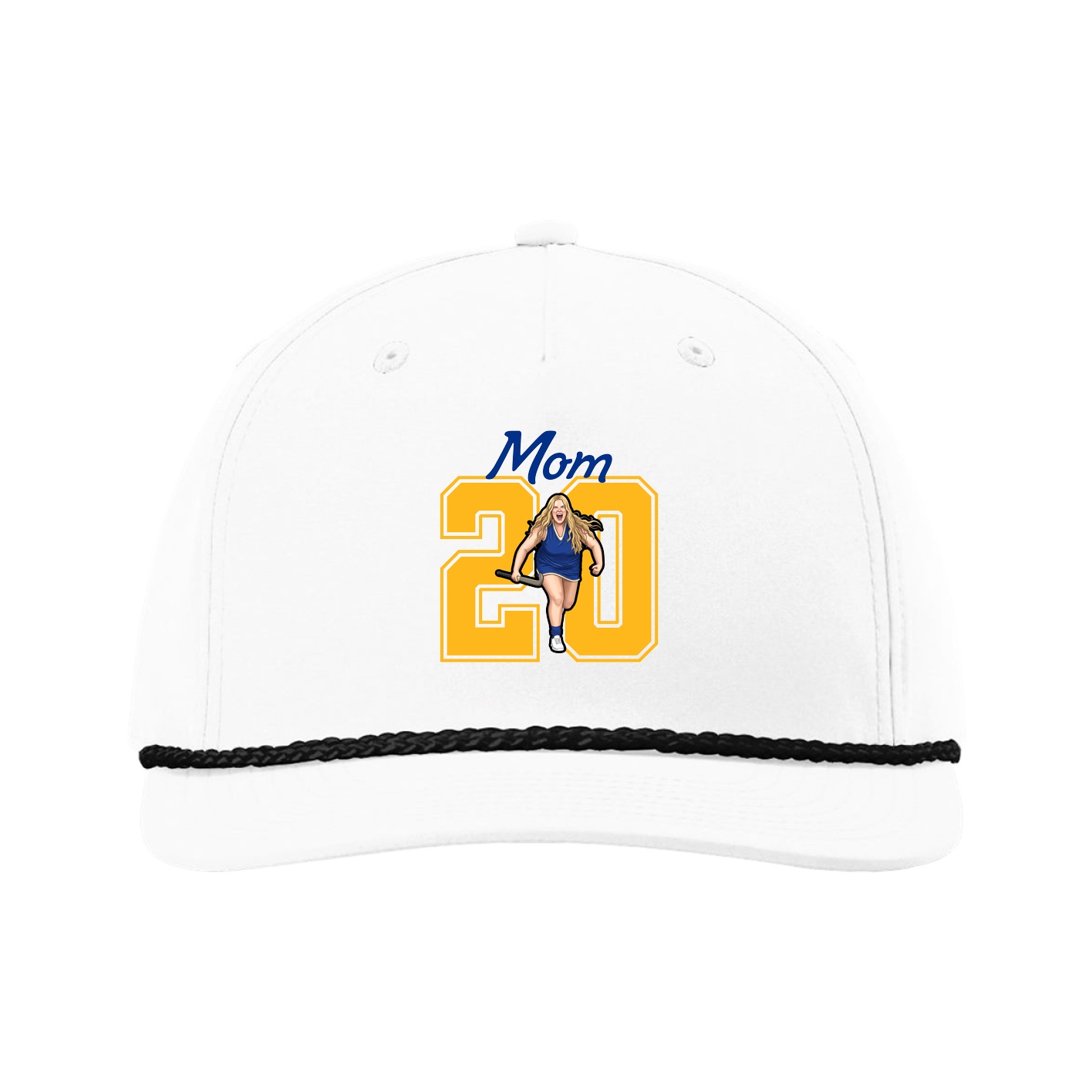 Five-Panel Classic Rope Cap — Mothers Day Shirsey in White